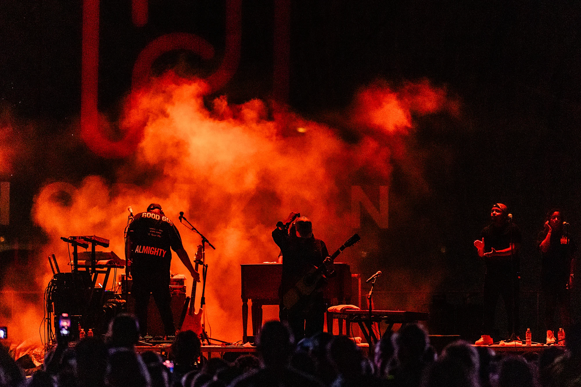 Worship at Horizon Music Festival at night